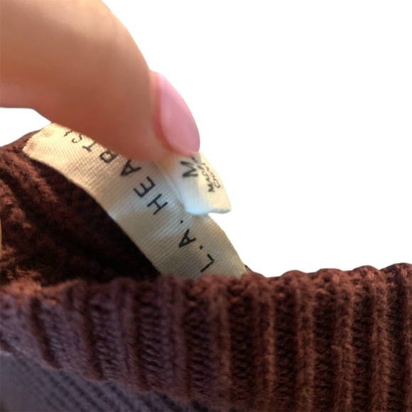 • Pacsun LA Hearts cropped crew neck sweater brown medium - Picture 4 of 4